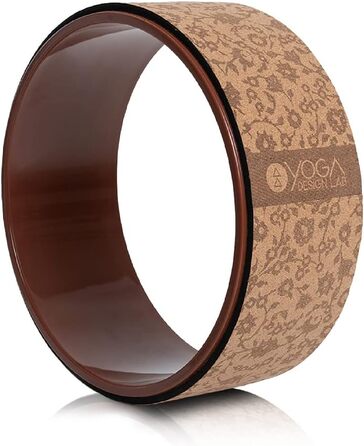 Йога-колесо Yoga Design Lab Mandala Black, коркове, екологічне, для глибокої розтяжки та покращення постави, надміцне, Дхарма-рад