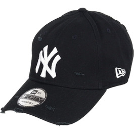 Кепка New Era New York Yankees 9forty Adjustable Distressed, чорний колір