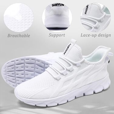 Жіночі кросівки ZGPWZWL: легкі літні кросівки для бігу та повсякденного носіння, розмір 39 EU, білі