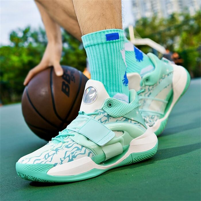 Чоловічі баскетбольні кросівки для хлопців, тренувальні кросівки для тенісу та бігу, чорно-білі, 869 (45 EU, зелений)