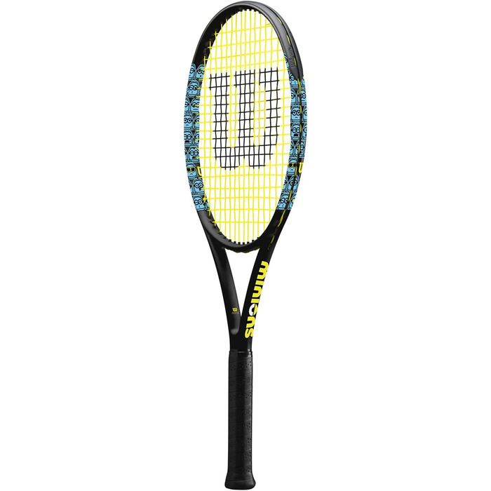 Тенісна ракетка Wilson Minions 103, карбон, баланс на голову, 285 г, довжина 69,2 см, розмір ручки 2