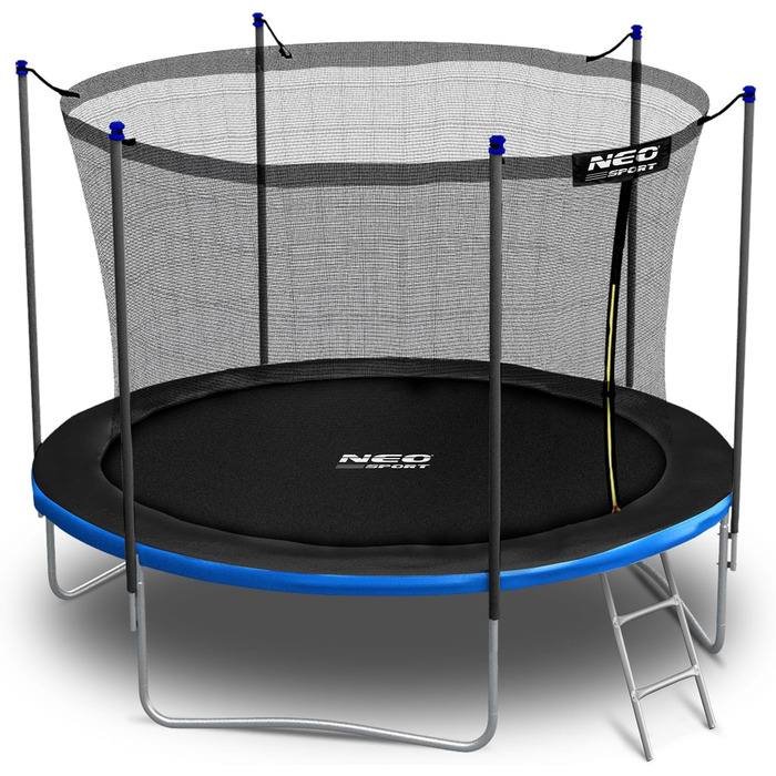 Трамплін Neo-Sport Outdoor для дітей з захисним сіткою та сходами, 312 см (10 футів)