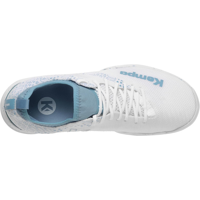 Кемпа ВІНГ Лайт 2.0 – кросівки для гандболу, білі/аква, 42.5 EU