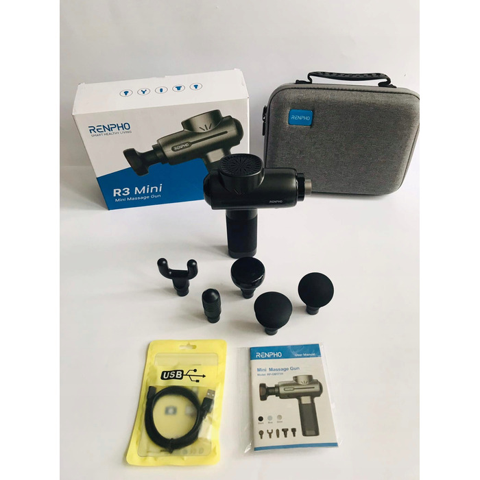 Перкусійний масажер для глибокого пропрацювання м'язів та тканин Renpho R3