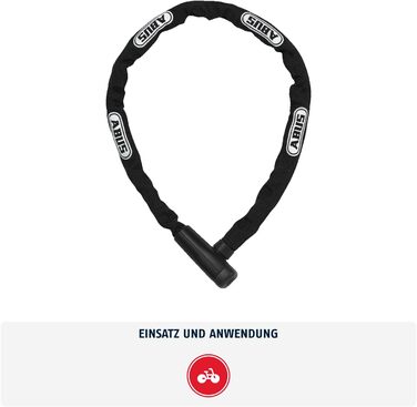 Замок ланцюговий ABUS Steel-O-Chain 5805K для велосипеда, 75 см, рівень безпеки 5, чорний