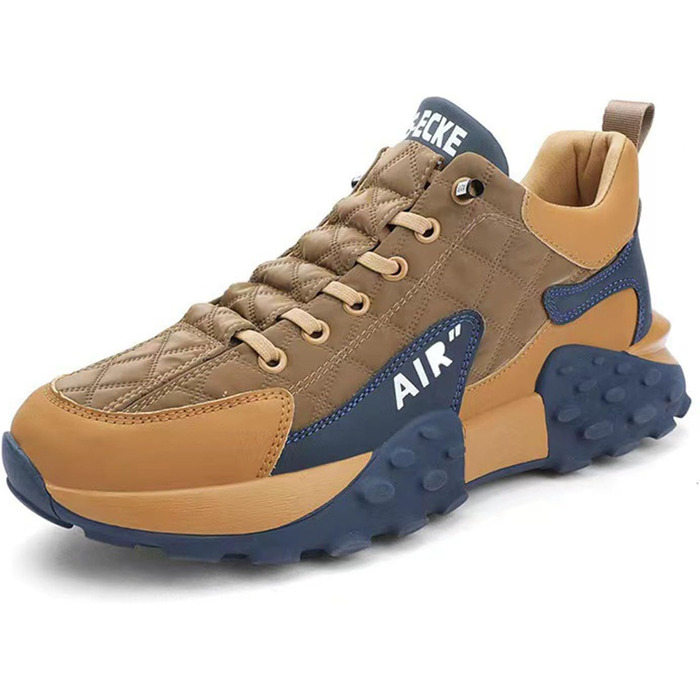 Чоловічі кросівки для спорту та прогулянок. Дихаючі, з антиковзкою підошвою, легкі. Білий колір (44 EU, Коричневий)