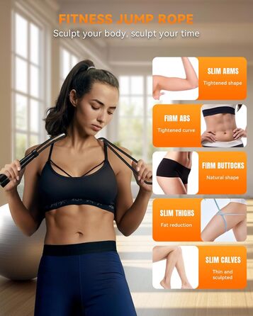 Стрибкове канат iMoebel 6 мм, 3 м, PVC, регульований, з ABS-ручкою, для дітей та дорослих, чорний