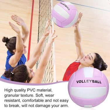 М'яч для волейболу WANDGU Beachvolleyball: М'який дотик, водонепроникний, офіційний розмір 5, 64 см, 1 шт.