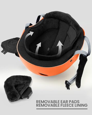 Набір для сноубордингу та лижного спорту Outdooraster: шлем та маска (матовий помаранчевий, L)