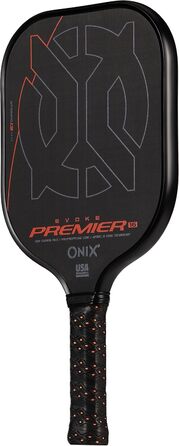 Падл для піклболу Onix Evoke Premier Pro Raw Carbon - Чорний (16 мм, Максимальний контроль)