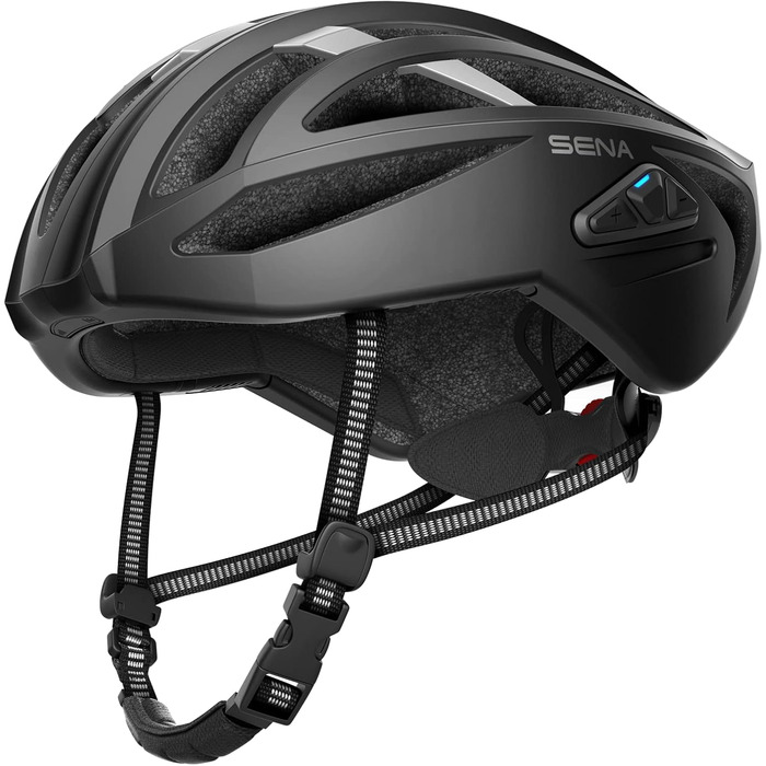 Велосипедний шолом Sena R2 EVO Mesh Intercom для дорослих, матовий чорний, розмір M, розумний, для дороги