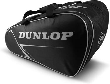 Сумка для падел Dunlop Club Black/Silver 55x30x30 см - професійна спортивна сумка