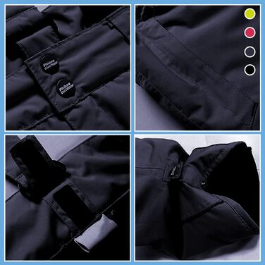 Дитячий гірськолижний костюм 2 частини: куртка та штани для дівчаток, теплий зимовий костюм для активного відпочинку, темно-синій, розмір 134-140