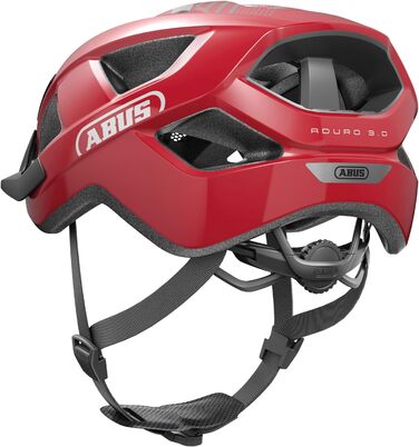 Велосипедний шолом ABUS Aduro 3.0 для міста та спорту, стильний, для чоловіків і жінок, розмір L (58-62 см), червоний