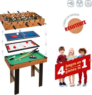Дитячий ігровий стіл ColorBaby 4-в-1, багатофункціональний, CBGames, мультиігри