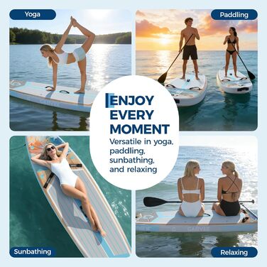 Надувний SUP Борд Преміум Класу з Аксесуарами, Кріпленням для Камери та Регульованим Веслом