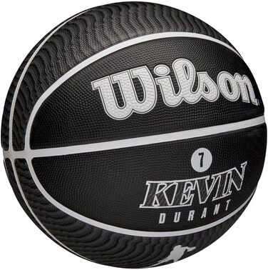 Баскетбольний м'яч Wilson NBA Player Icon для вулиці, розмір 7 (29,5 дюйма) та міні