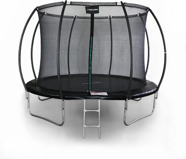 Батут для саду Outdoor, діаметр 244 см (8 FT), сертифікований з захисним оградою та м'якими ніжками для дітей. Ідеально для занять фітнесом в приміщенні та на вулиці. Максимальне навантаження до 100 кг, 4 ніжки.