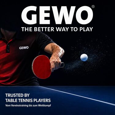 М'ячі для настільного тенісу GEWO Training Club 2 зірки 40+ помаранчеві (72 шт.) ABS пластик