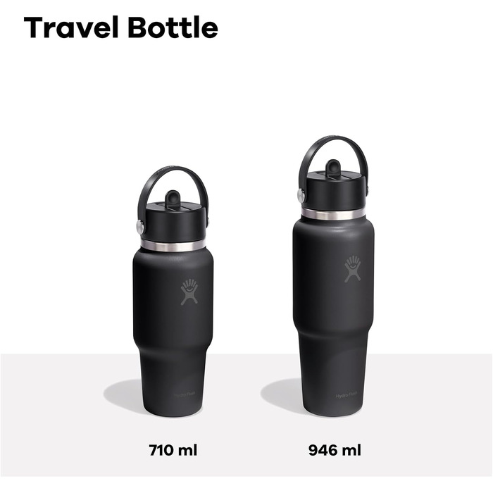 Термопляшка Hydro Flask Wide Flex Straw Travel Bottle 946 мл (32 oz) зі сталевою стінкою, герметична, біла