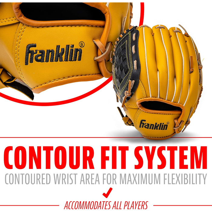 Рукавиця для бейсболу Franklin Sports Field Master серії для лівші, розмір 10.5 дюймів