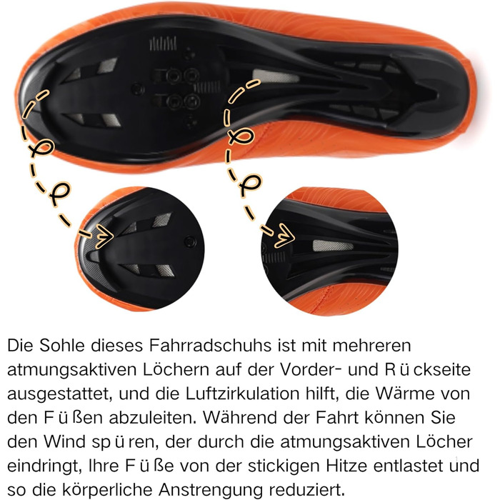 Велосипедні шкарпетки Milazzo для чоловіків – для шосе, MTB та велотренажери – дихаючі велосипедні шкарпетки, сумісні з педалями SPD, SPD-SL та Look Delta (червоний оранжевий, 47 EU)