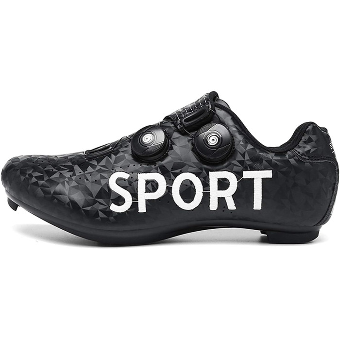 Велосипедні шкарпетки Radsport: чоловічі та жіночі шкарпетки для шосе та MTB велосипедів, антиковзаюча підошва, дихаючі, SPD, білі (41 EU, вузька колодка, чорний)