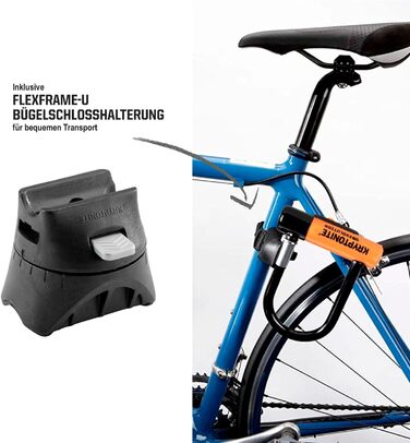 Замок велосипедний Kryptonite Evolution Mini-7, рівень захисту 7/10, сталевий, з кабелем, 3 ключі (1 з LED), 8.3 x 15.3 см