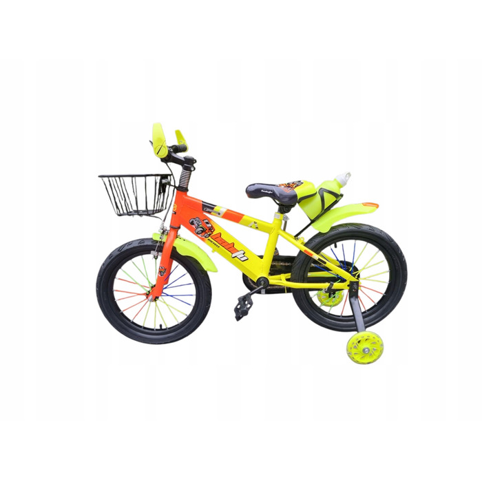 Дитячий велосипед 16 дюймів для хлопчика з кошиком, синій