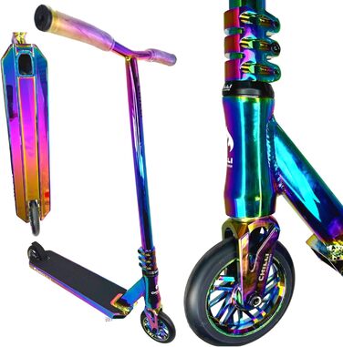 Скутер Chilli Pro Base Critter Park для трюків та катання, ABEC 9, сталевий кермо, Griptape Fantic26, висота 83 см