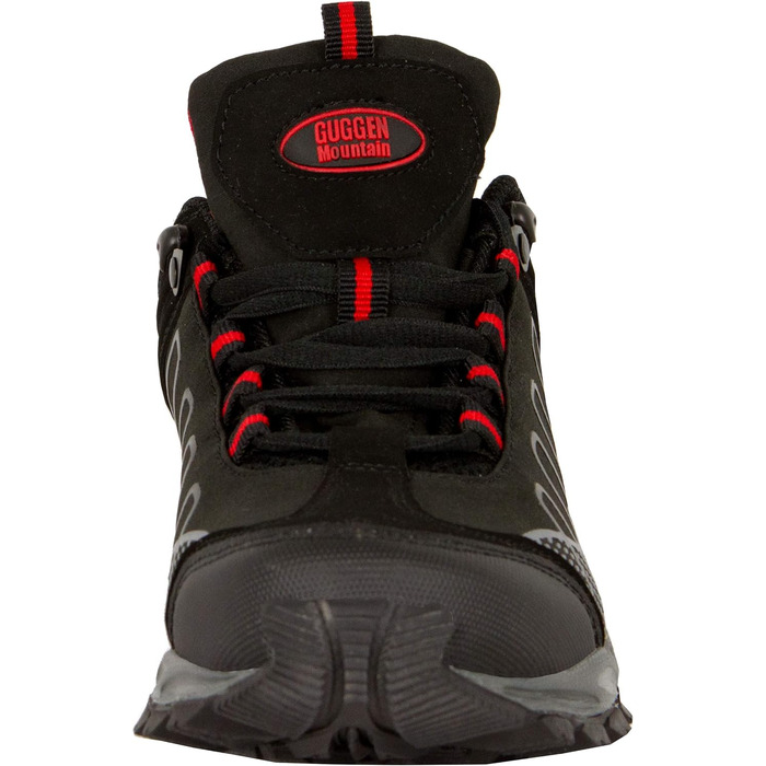 Жіночі трекінгові черевики GUGGEN Mountain для хайкінгу та піших прогулянок, модель T002, чорний колір, 43 EU