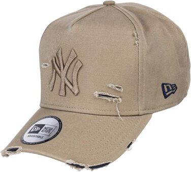 Кепка бейсболка New Era Outdoor Patch Olive з регульованим розміром, колір оливковий, стиль Yankees