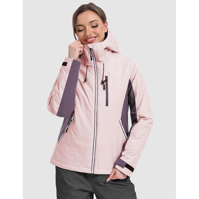Жакети GEYSE Daen: водонепроникні, вітронепроникні, ізольовані, для сноуборду та лижного спорту (світло-рожевий, темно-ліловий)
