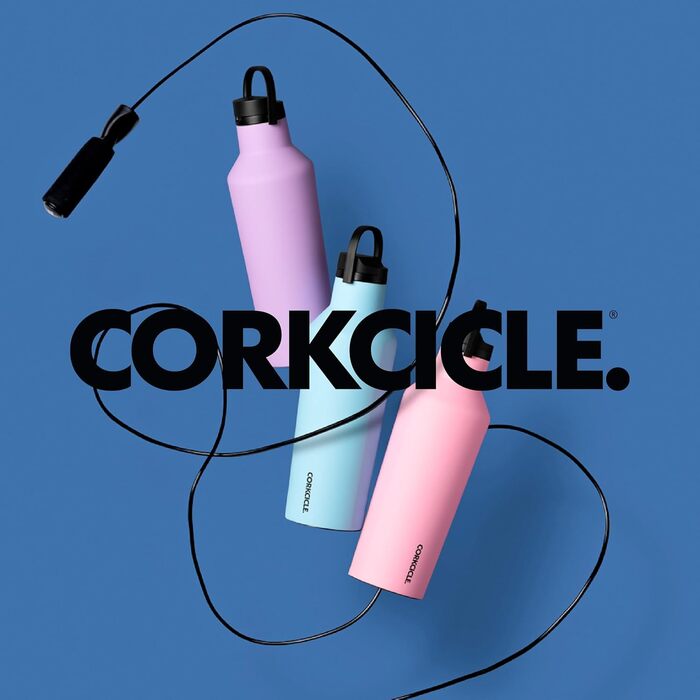 Термобутилка Corkcicle з нержавіючої сталі 590 мл, тройна ізоляція, зручна трубочка, колір «обпалене дерево»