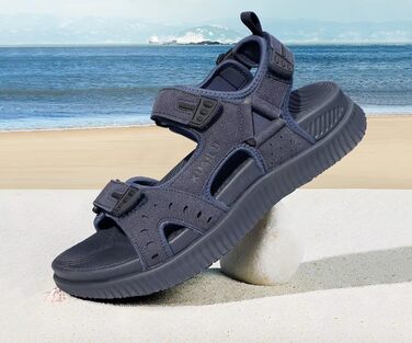 Чоловічі сандалі KuaiLu для трекінгу та відпочинку, ортопедичні, сині, розмір 42 EU