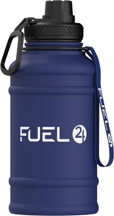 Fuel24 Extra Stark пляшка для води з нержавіючої сталі 1.3L та 2.2L, герметична, BPA Free, спортивна пляшка для фітнесу та тренувань, металева пляшка для води для дорослих, 1300 мл Candy