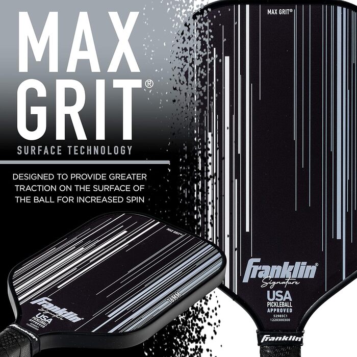 Професійна ракетка для піклболу Franklin Sports Signature Series з MaxGrit, турнірна, сертифікована USAPA