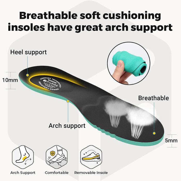 Кросівки для бігу FitVille для чоловіків з широкою колодкою, спортивні, для трейлраннінгу, легкі, для джогінгу та ходьби, розмір 40-50, широка колодка, градієнт сірий/помаранчевий