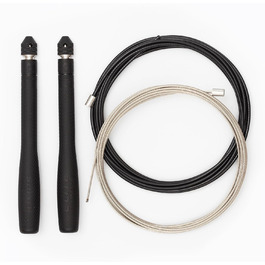 Стрибкове канат Elite Jumps Bullet Comp – професійне швидкісне канат для тренувань Double Under та фітнесу – легкий та міцний, чорний