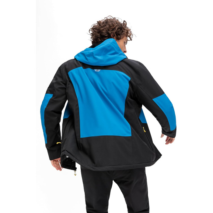 Чоловіча гірськолижна куртка Maier Sports Beskid 60 Black/Imperial Blue: водонепроникна, дихаюча, з 4-стороннім стретчем та утепленням mTHERM