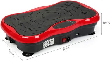 3D вібраційна платформа з 2 еспандерами, 5 режимів, 95 рівнів, LCD-дисплей, до 120 кг, фітнес-тренажер для дому