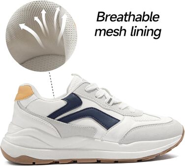 Жіночі трекінгові кросівки Tuopin Modische: дихаючі сітчасті кросівки на шнурівці, з антиковзкою підошвою, сірі та коричневі, розмір 37 EU