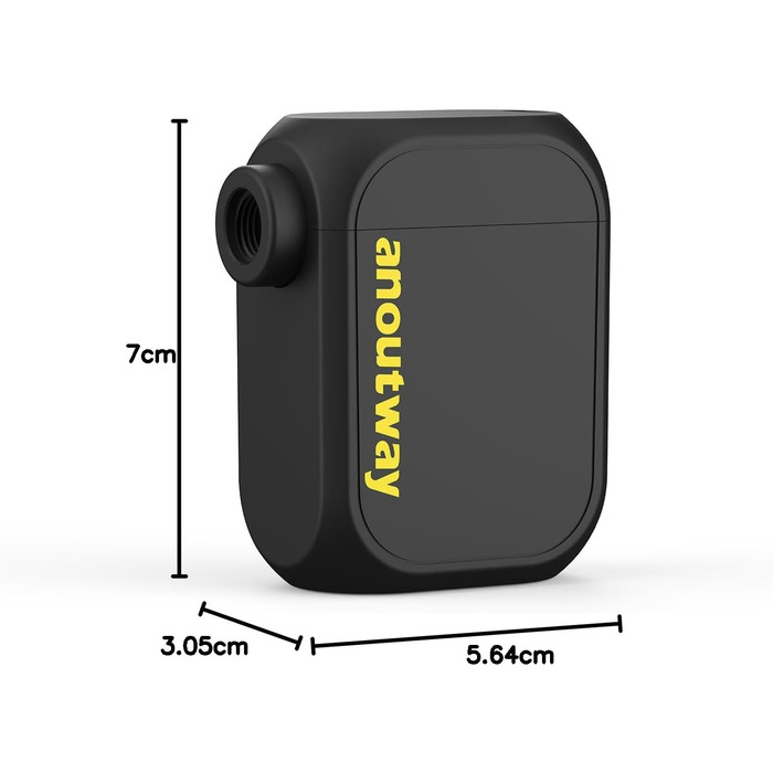 Електричний міні-насос anoutway Tiny E-Pump для велосипедних шин, авто-вимкнення, 120 PSI, підходить для вентилів Schrader і Presta