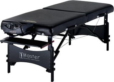 Масажний стіл Master Massage Galaxy, чорний, 80x200 см, мобільний, з підсвіткою