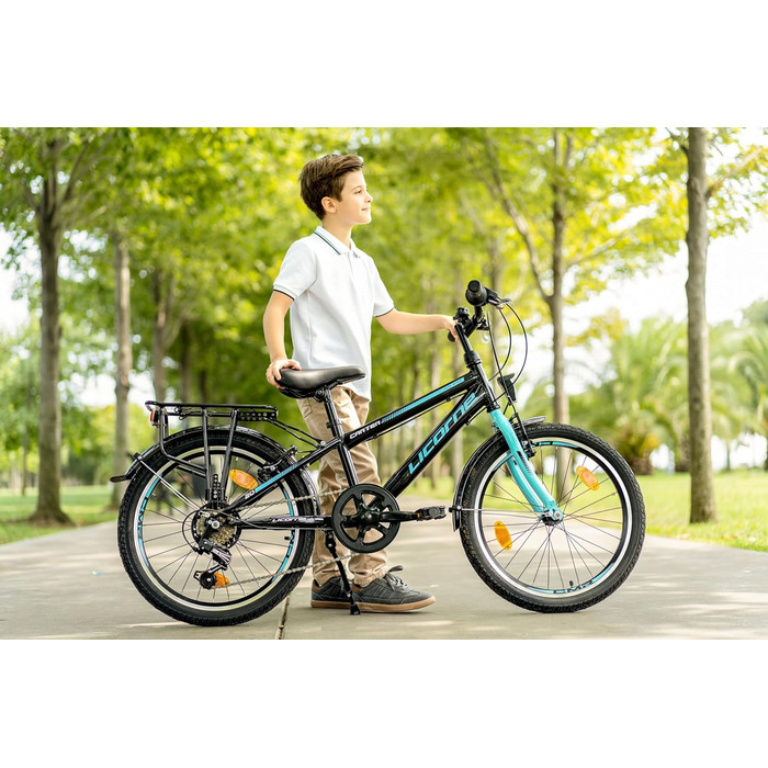 Дитячий гірський велосипед Licorne Bike Carter Premium 20 дюймів, 6-швидкісна Shimano, для хлопчиків та дівчаток