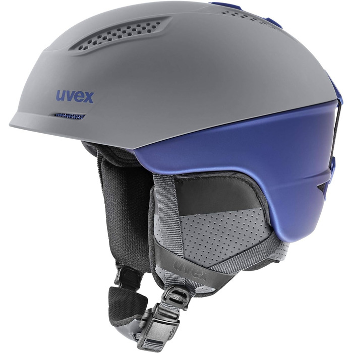 Лижний шолом Uvex Ultra Pro сірий/синій, унісекс, 55-59 см