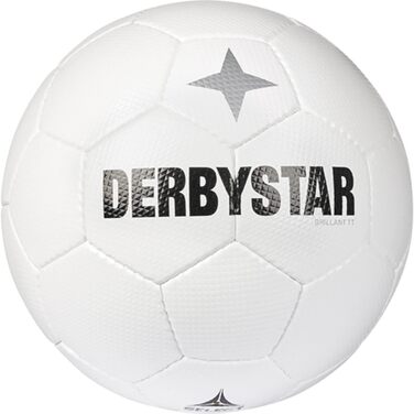 Футбольний м'яч Derbystar Brillant, розмір 5, білий, для дорослих