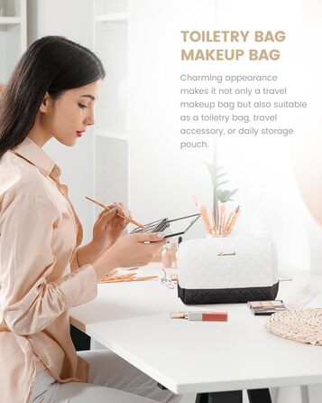 Спортивна сумка LOVEVOOK для жінок з відділенням для взуття, ручна поклажа, дорожня сумка, сумка для вихідних, містка для спортзалу, пляжу, подорожей, пологів (L-2шт, Бежевий, Чорний)