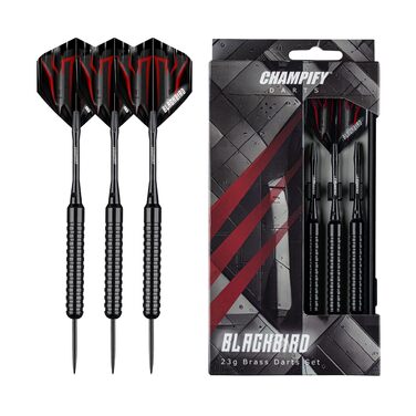 Набір дротиків сталеві Brass 23g з 6 шафтами та пір'ями - професійні дротики для гри