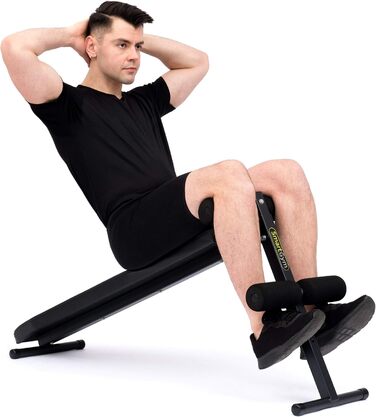 Лава для преса та гантелей Marbo Sport SmartGym SG-15, чорна, тренажер для преса